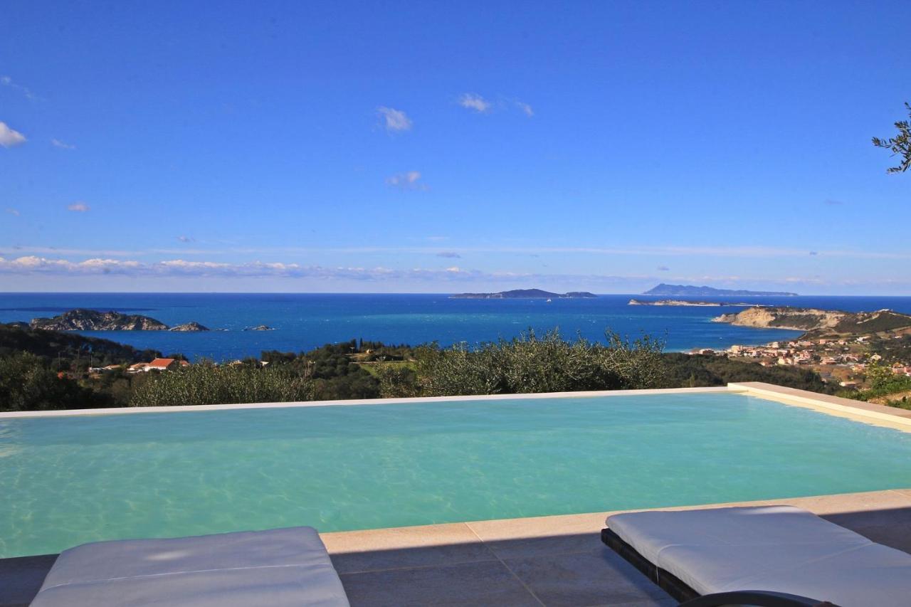 Sunset Sea View Villa 3 Ájosz Jeórjosz Págon Kültér fotó