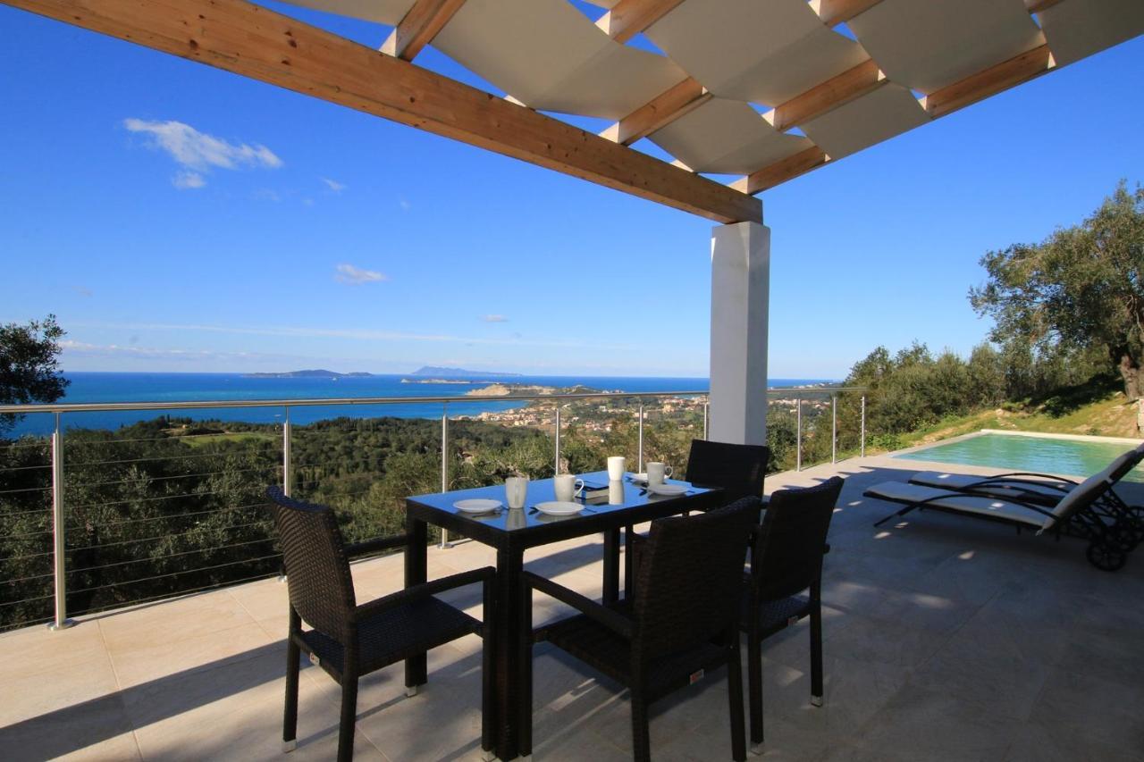 Sunset Sea View Villa 3 Ájosz Jeórjosz Págon Kültér fotó